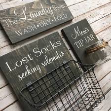 Laundry Room Sign Trio Lost Socks