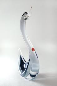 Murano Glass Swan By Seguso Italy For
