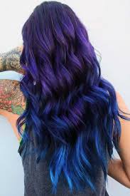 Blue and purple hair colors can completely sweep you off your feet. 45 Trendy Styles For Blue Ombre Hair Lovehairstyles Com