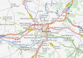A city in pays de la loire, france. Michelin Landkarte Angers Stadtplan Angers Viamichelin