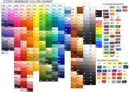 copic color chart copic marker color