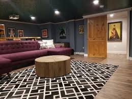 black laminate floor home theater ideas