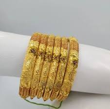 6 pc gold plated bangles whole