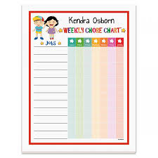 Personalized Chore Chart Pad