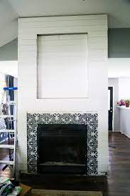 A Fireplace Makeover Using Shiplap
