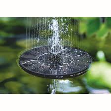 solar floating fountain at