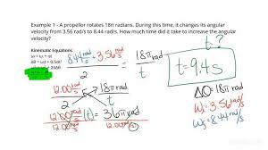 Using Angular Kinematic Equations To