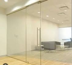Hinged Plain Glass Doors For Office