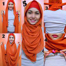 how to tie a hijab in easy and stylish