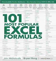101 most por excel formulas pdf