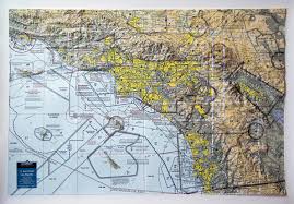 Los Angeles 3d Aerochart Raised Relief Map Summit Maps