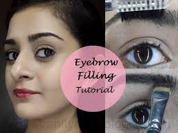 tutorial how to fill in dark eyebrows
