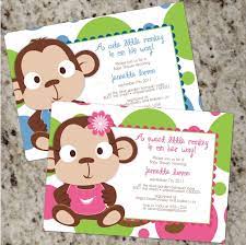 Catch My Party Baby Shower Monkey Girl Baby Shower Party Ideas  gambar png