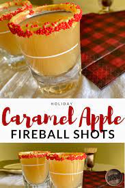 caramel apple fireball shots recipe