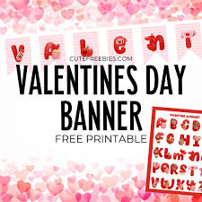 cute valentines day banner free