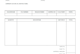 Official Invoice Template Chaseevents Co