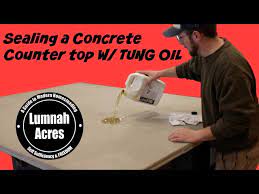 seal a concrete counter top w tung oil