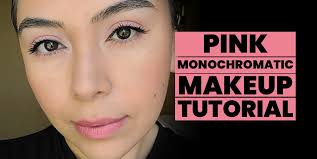 pink monochromatic makeup look