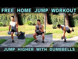 free dumbbell jump workout at home