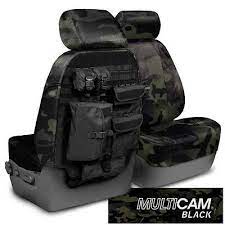 Black Camouflage Seat Covers