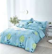 Combed Cotton Comforter Set 480tc Aqua