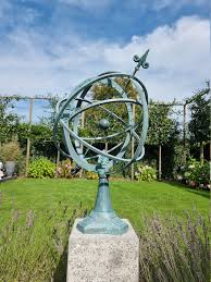Bronze Sundial Garden Sculpture Large