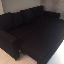ikea lugnvik sofa bed black chaise