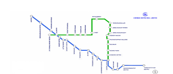 chennai metro green line map timing