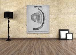 Vintage Print Of Skydome Seating Chart On Premium Photo Luster Paper Heavy Matte Paper Or Stretched Canvas Free Shipping