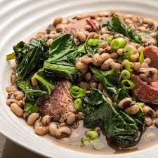 black e peas with ham hock and