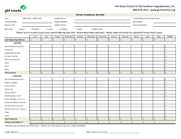 Personal Management Merit Badge Excel Spreadsheet