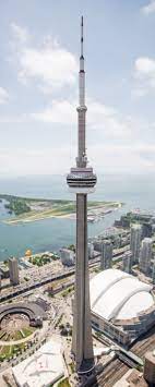 It is 553.3 m high Cn Tower World Tower