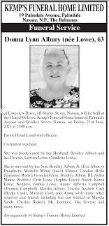 funeral costs for donna lynn albury