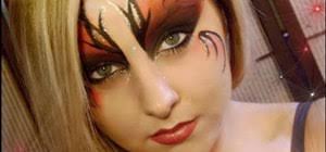 dark faerie halloween makeup look