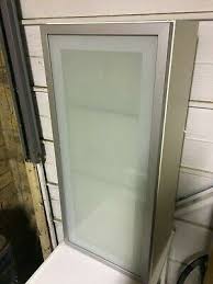 frosted glass door shelves storage