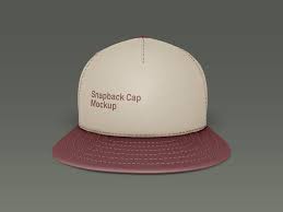 free snapback hat p cap mockup psd
