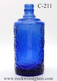 Cobalt Blue Black Glass Rockwood