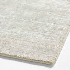 laval viscose solid silver rug 12 x18