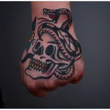 skeleton-hand-and-face-tattoo