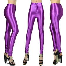 10 Colors New Spring Fashion Glossy Colorful Skinny Aa Disco Pants For Women Girls Sexy Mid Waist Tights