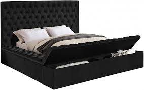 meridian bliss queen storage bed in