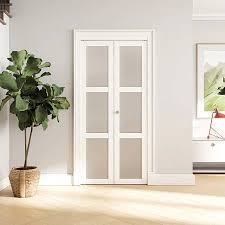 3 Lite Tempered Frosted Glass Closet