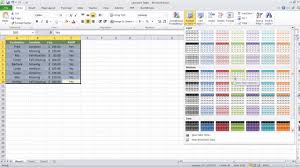 excel convert a range to a table