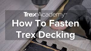 how to fasten trex enhance decking
