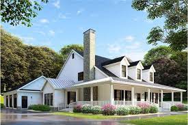 4 Bedroom Country Farmhouse Plan With 3
