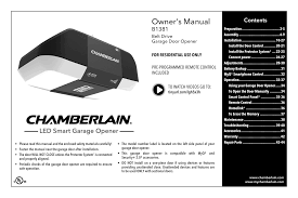 chamberlain b1381 opener system user