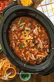 Crock Pot Taco Soup With Chicken gambar png