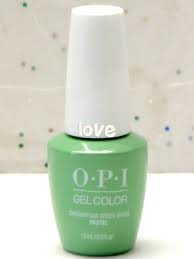 Opi Gelcolor New Gel Nail Polish Soak Off 103 Gargantuan Green Grape Pastel