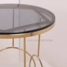 small garden gold side table