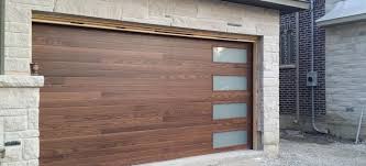 Modern Garage Door Fiberglass Wood